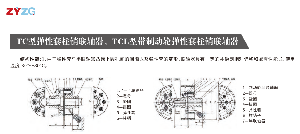 TCL型帶製動輪彈性套柱銷蜜桃视频APP下载入口